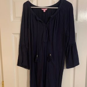Size XL navy blue Lilly Pulitzer dress